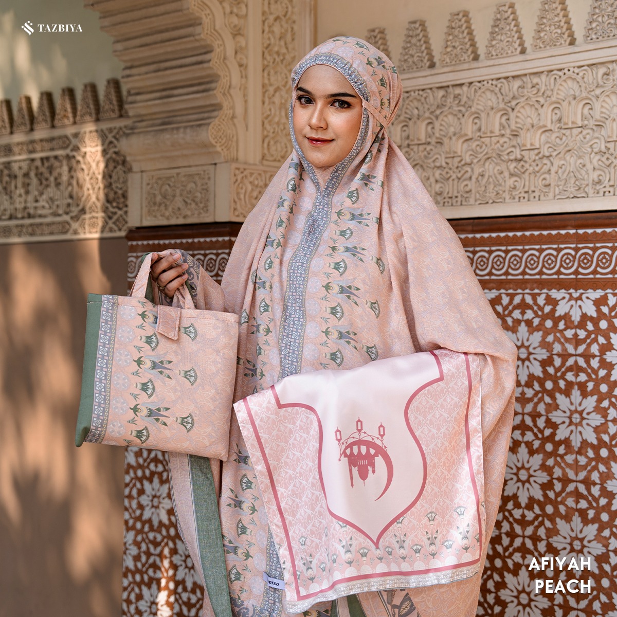 MUKENA TAZBIYA X KEMISO SAJADAH RAYON AFIYAH SERIES ALLSIZE