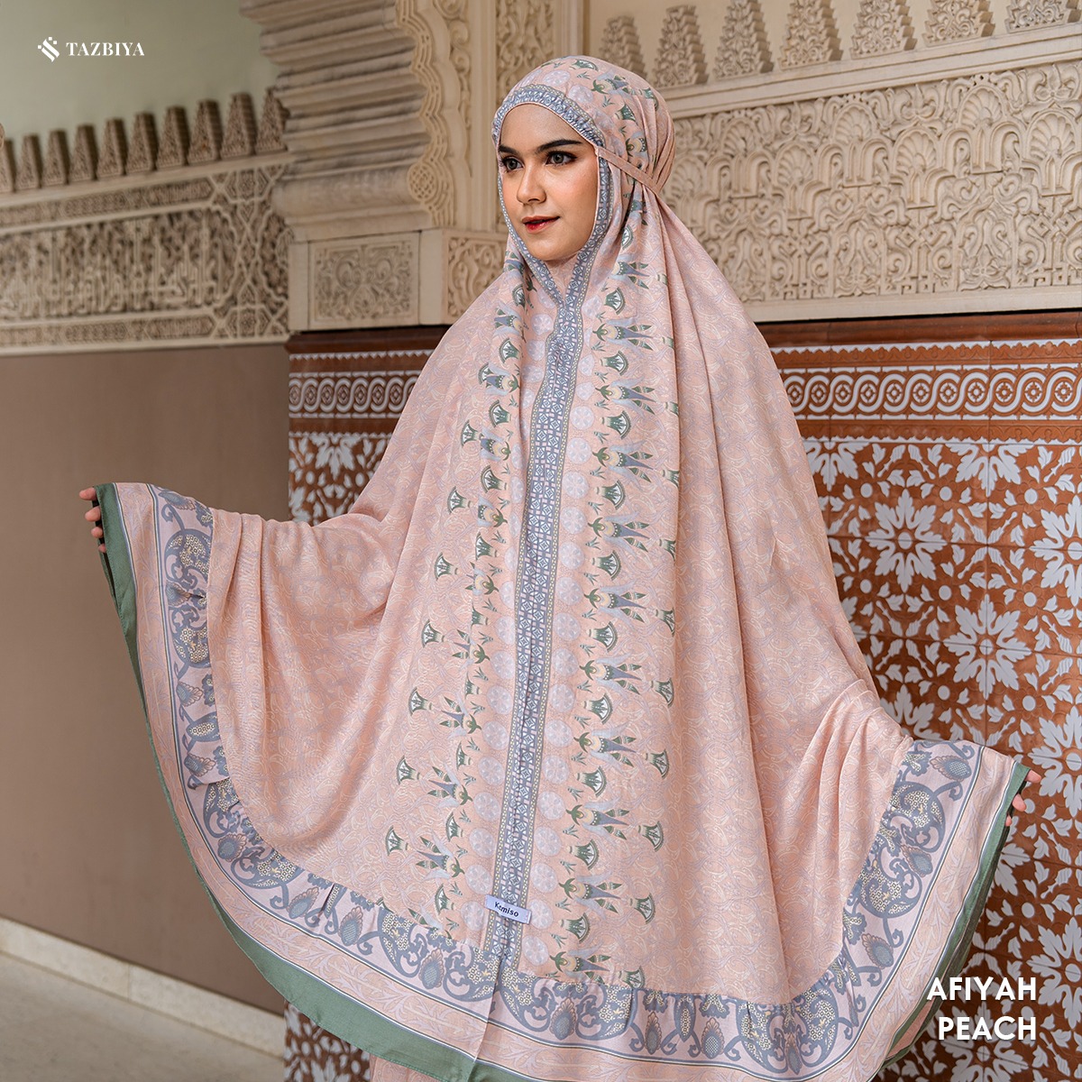 MUKENA TAZBIYA X KEMISO SAJADAH RAYON AFIYAH SERIES ALLSIZE