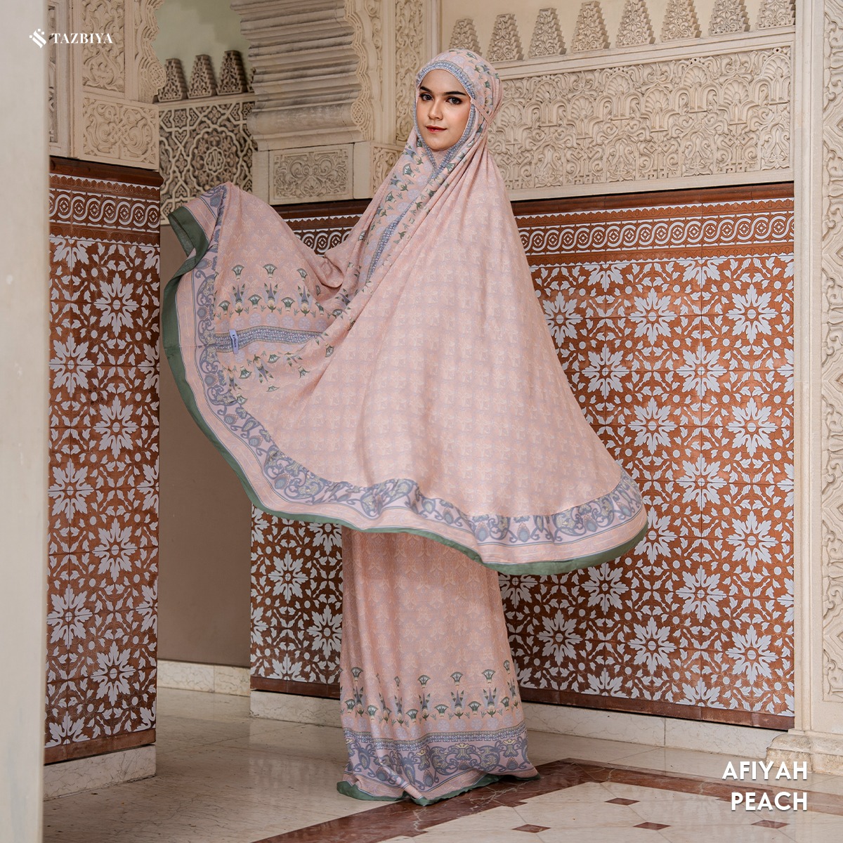 MUKENA TAZBIYA X KEMISO SAJADAH RAYON AFIYAH SERIES ALLSIZE