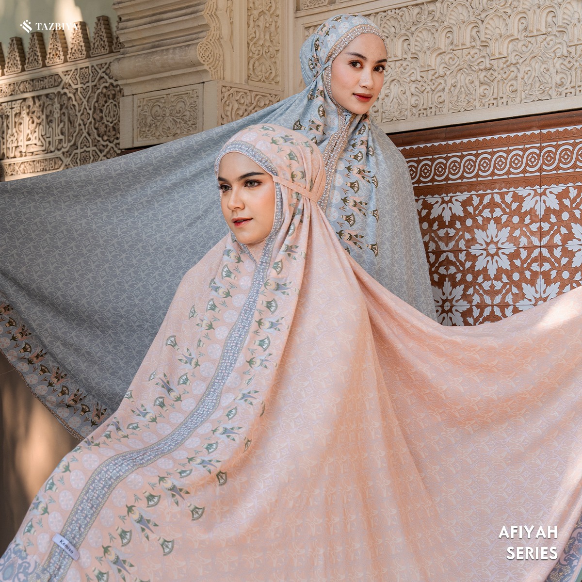 MUKENA TAZBIYA X KEMISO SAJADAH RAYON AFIYAH SERIES ALLSIZE