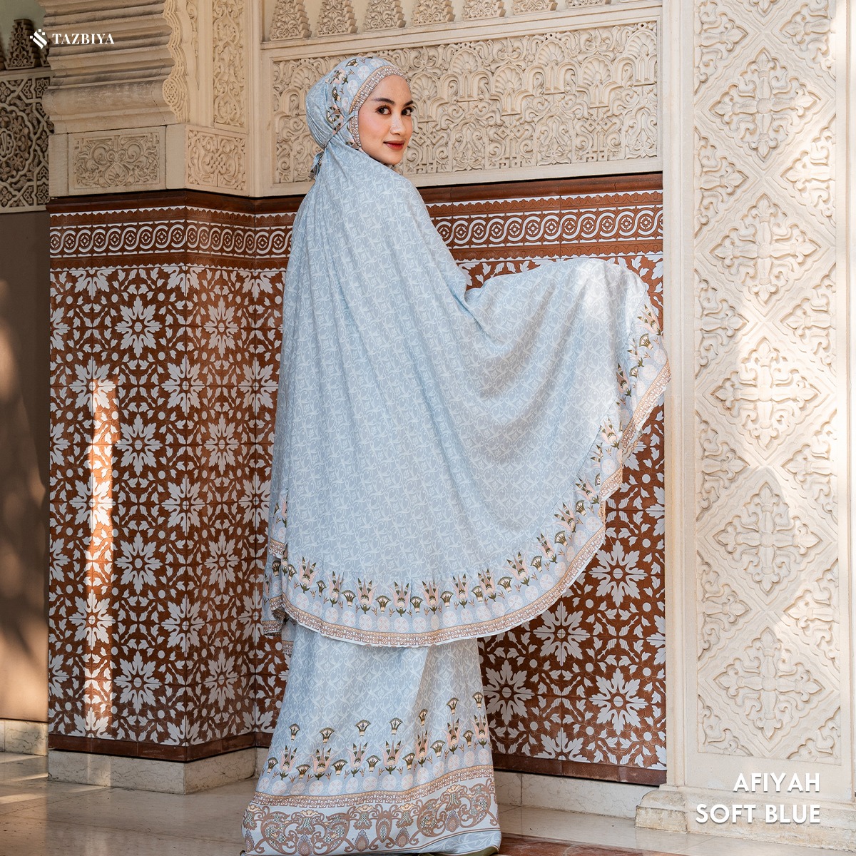 MUKENA TAZBIYA X KEMISO SAJADAH RAYON AFIYAH SERIES ALLSIZE