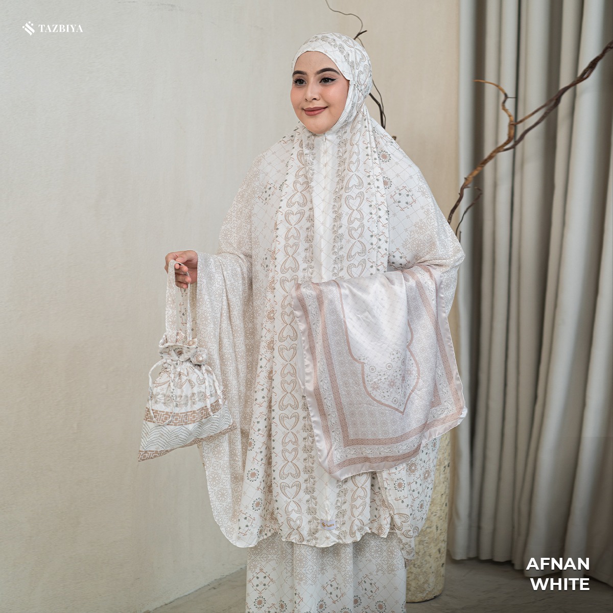 TAZBIYA MUKENA AFNAN SERIES | MUKENA RAYON PREMIUM 2IN1 DEWASA