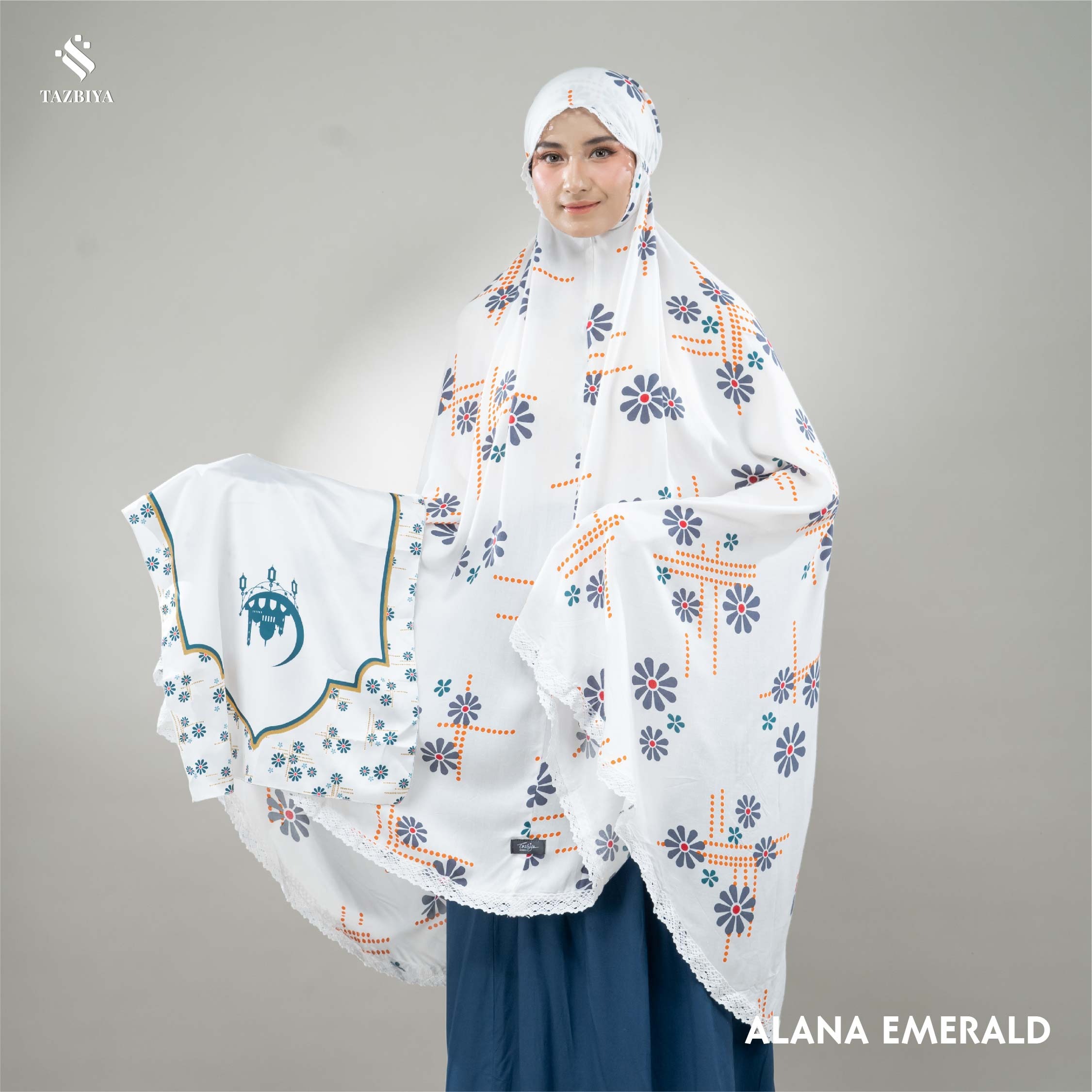 MUKENA DEWASA SET SAJADAH TAZBIYA KOMBINASI 2IN1 ALANA SERIES ALLSIZE