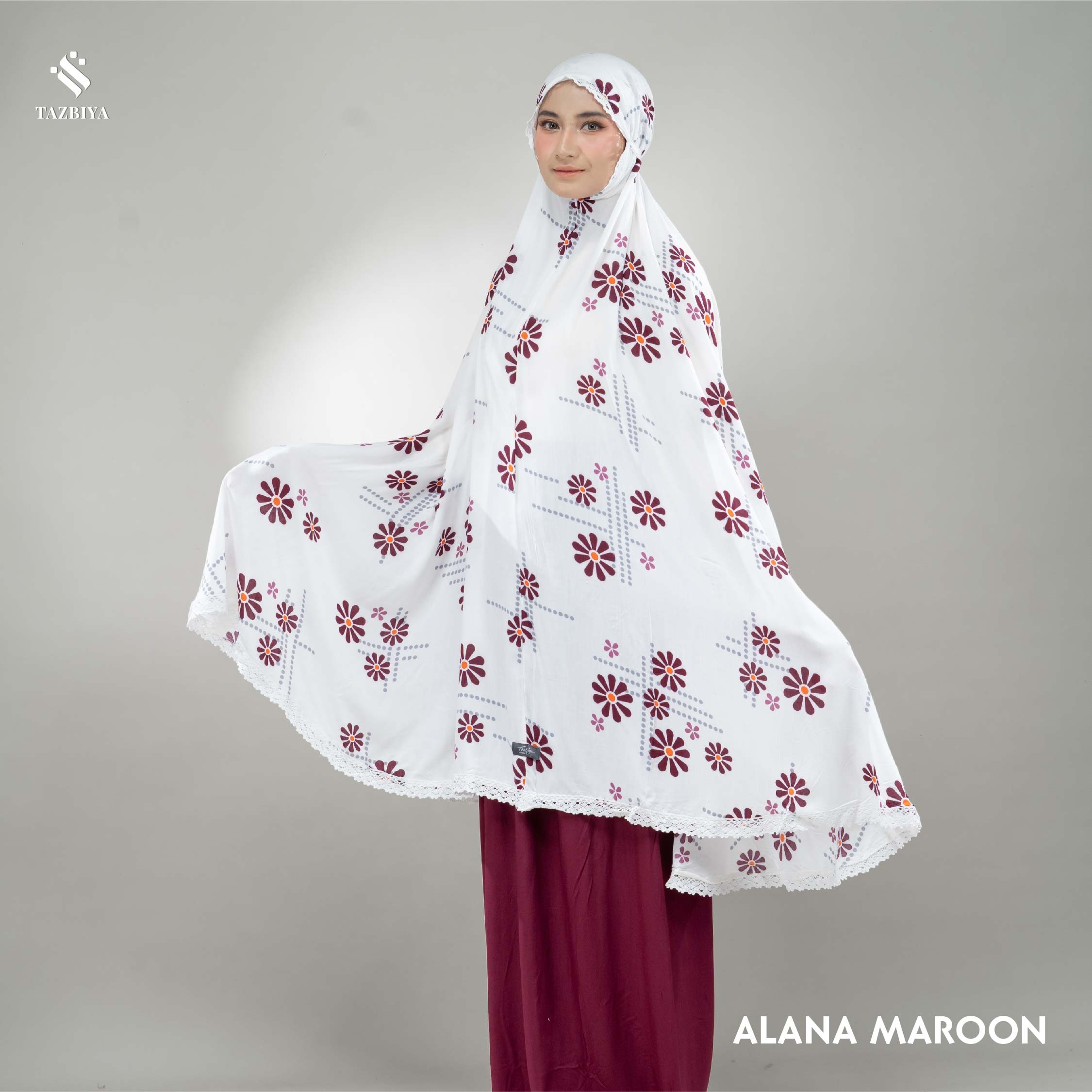 MUKENA DEWASA SET SAJADAH TAZBIYA KOMBINASI 2IN1 ALANA SERIES ALLSIZE
