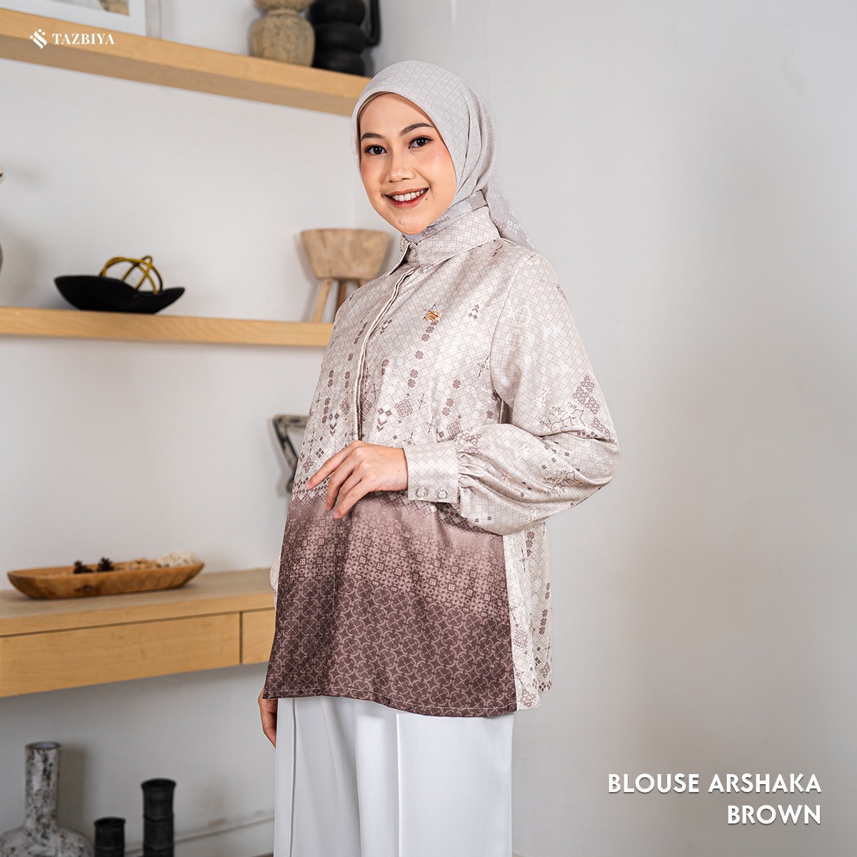 TAZBIYA TUNIK ARSHAKA SERIES | BLOUSE PREMIUM | ATASAN WANITA