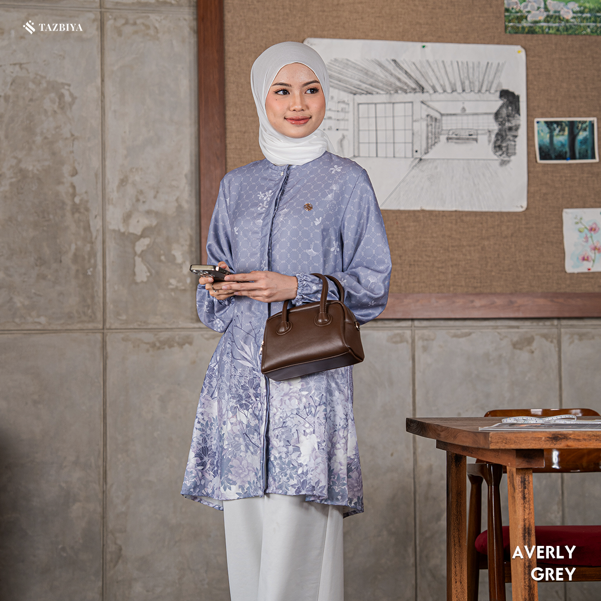 TAZBIYA TUNIK AVERLY SERIES | BLOUSE PREMIUM | ATASAN WANITA