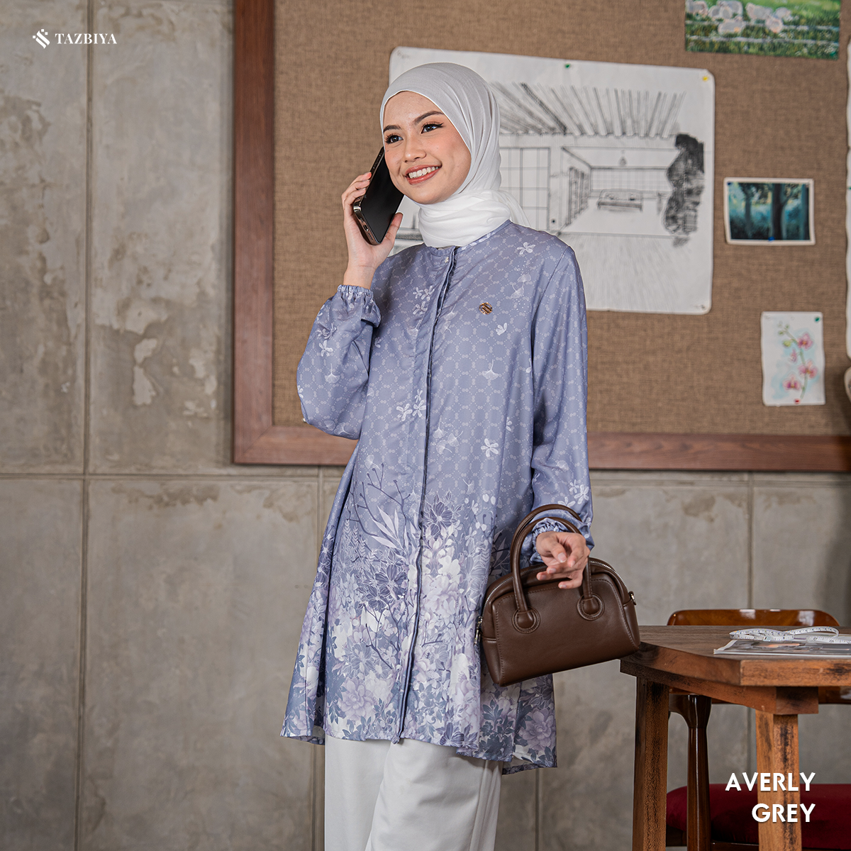TAZBIYA TUNIK AVERLY SERIES | BLOUSE PREMIUM | ATASAN WANITA