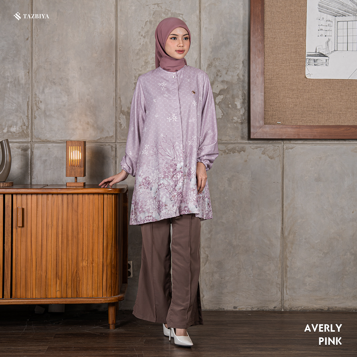 TAZBIYA TUNIK AVERLY SERIES | BLOUSE PREMIUM | ATASAN WANITA