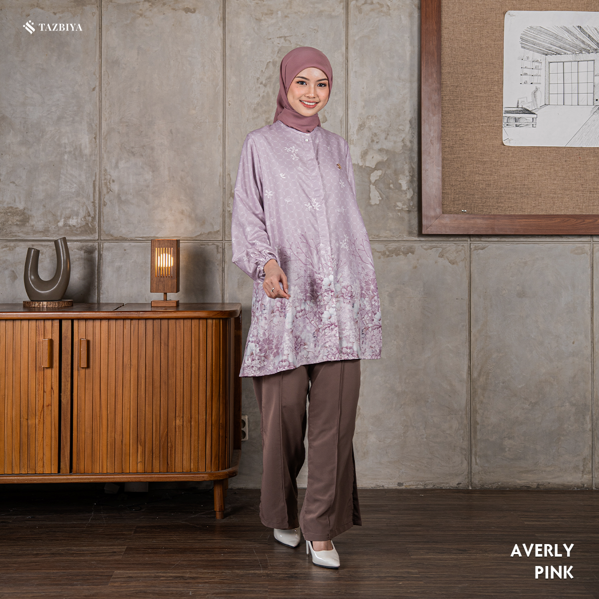 TAZBIYA TUNIK AVERLY SERIES | BLOUSE PREMIUM | ATASAN WANITA