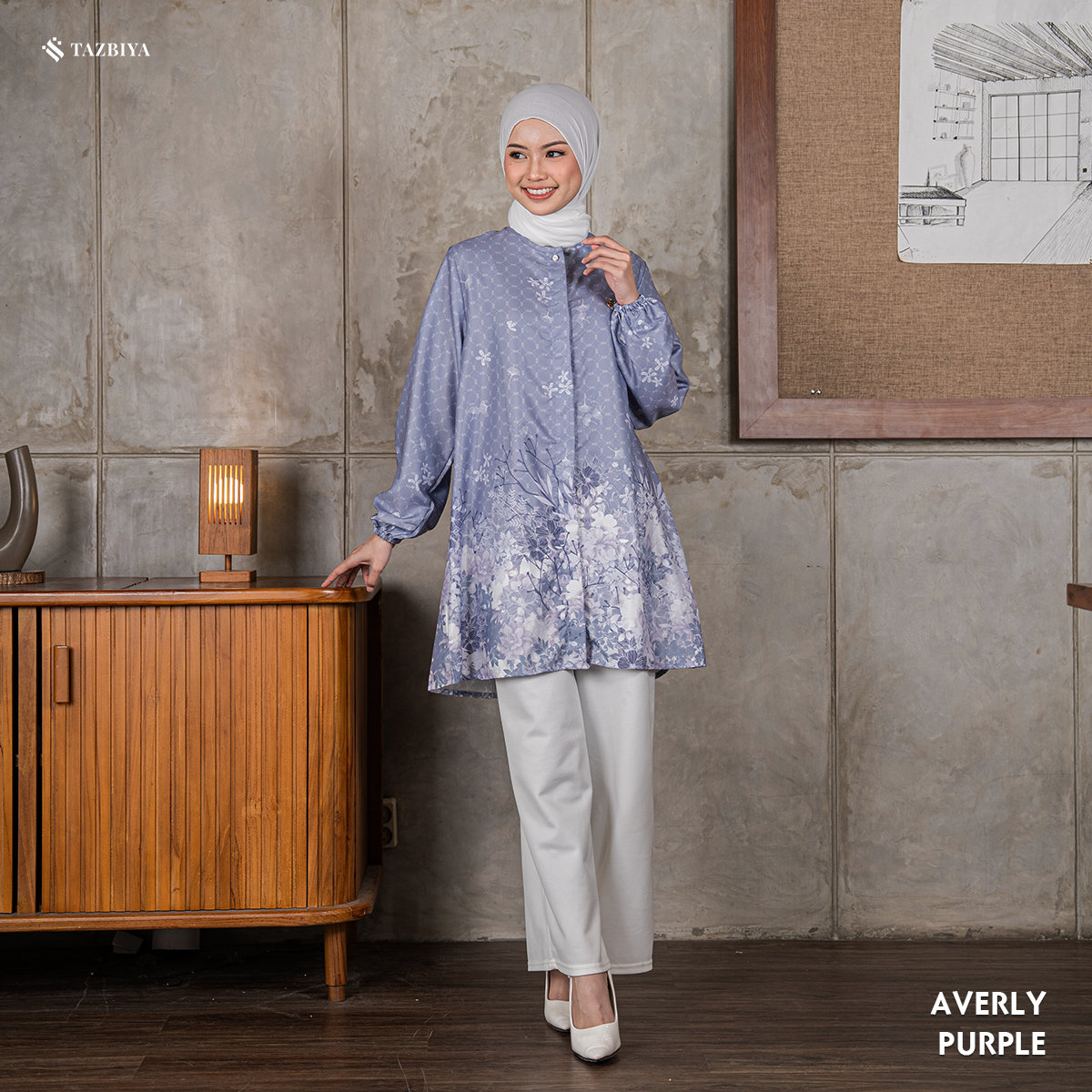 TAZBIYA TUNIK AVERLY SERIES | BLOUSE PREMIUM | ATASAN WANITA