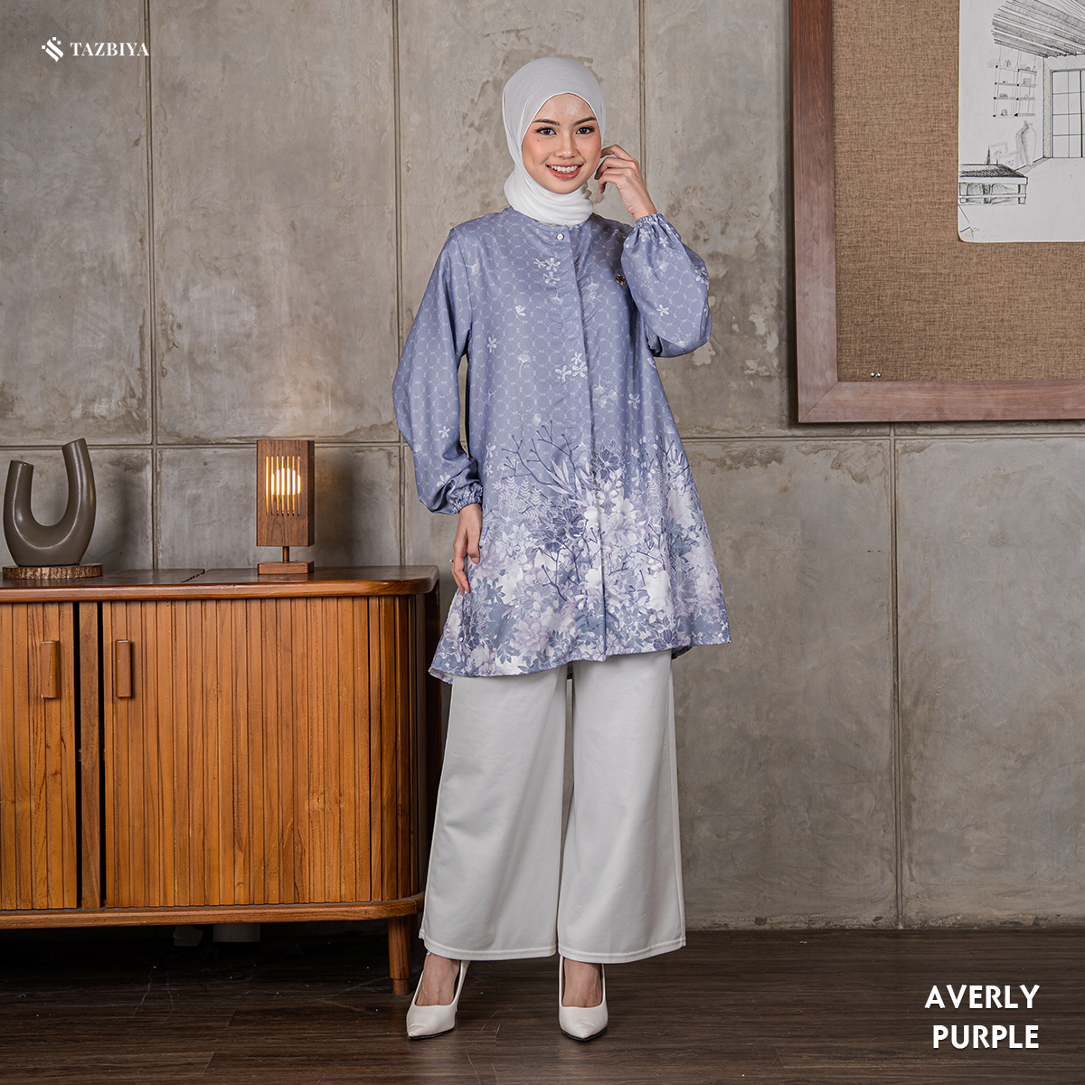 TAZBIYA TUNIK AVERLY SERIES | BLOUSE PREMIUM | ATASAN WANITA