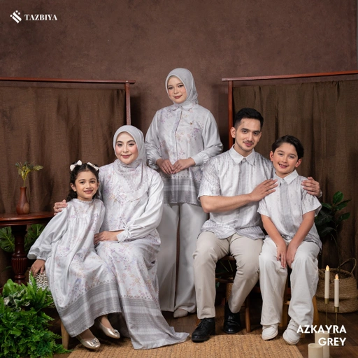 Image of TAZBIYA SARIMBIT AZKAYRA SERIES | Baju Sarimbit Lebaran | Baju Sarimbit | Baju Sarimbit Keluarga | Sarimbit 2025
