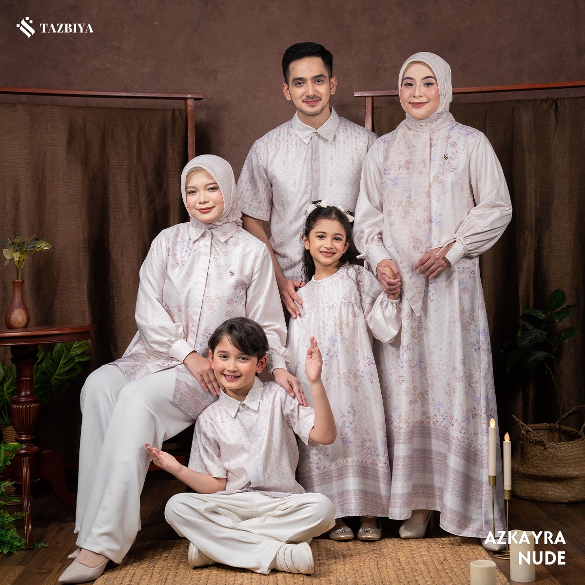 TAZBIYA SARIMBIT AZKAYRA SERIES | Baju Sarimbit Lebaran | Baju Sarimbit | Baju Sarimbit Keluarga | Sarimbit 2025