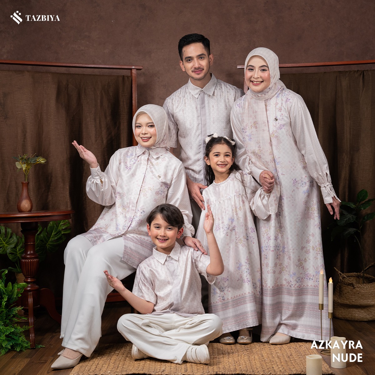 TAZBIYA SARIMBIT AZKAYRA SERIES | Baju Sarimbit Lebaran | Baju Sarimbit | Baju Sarimbit Keluarga | Sarimbit 2025