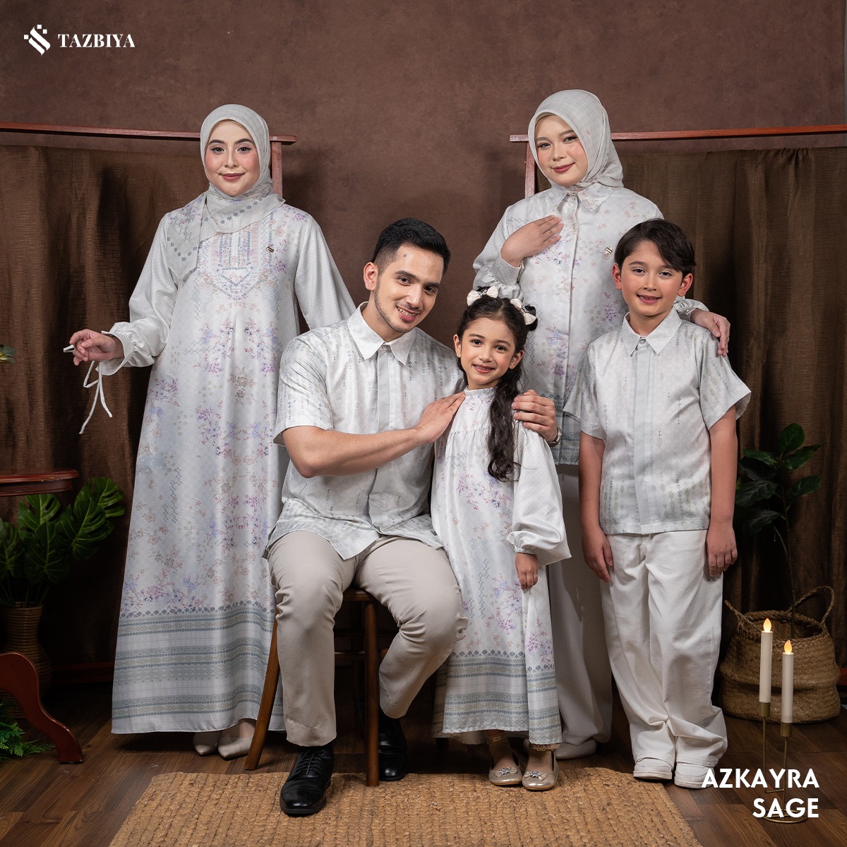 TAZBIYA SARIMBIT AZKAYRA SERIES | Baju Sarimbit Lebaran | Baju Sarimbit | Baju Sarimbit Keluarga | Sarimbit 2025