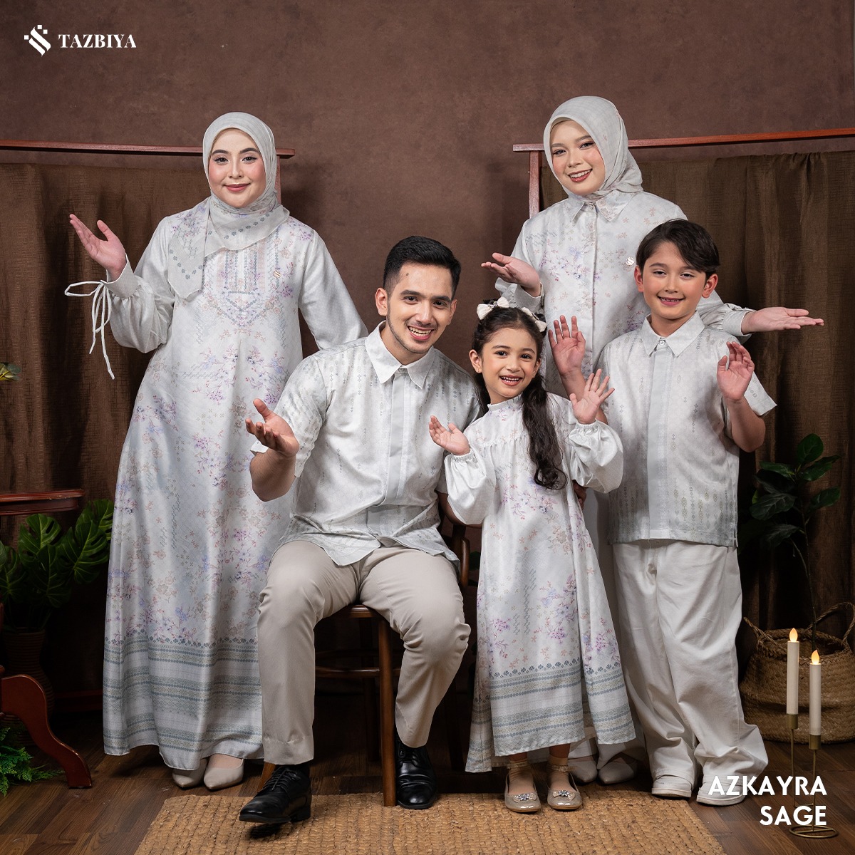 TAZBIYA SARIMBIT AZKAYRA SERIES | Baju Sarimbit Lebaran | Baju Sarimbit | Baju Sarimbit Keluarga | Sarimbit 2025