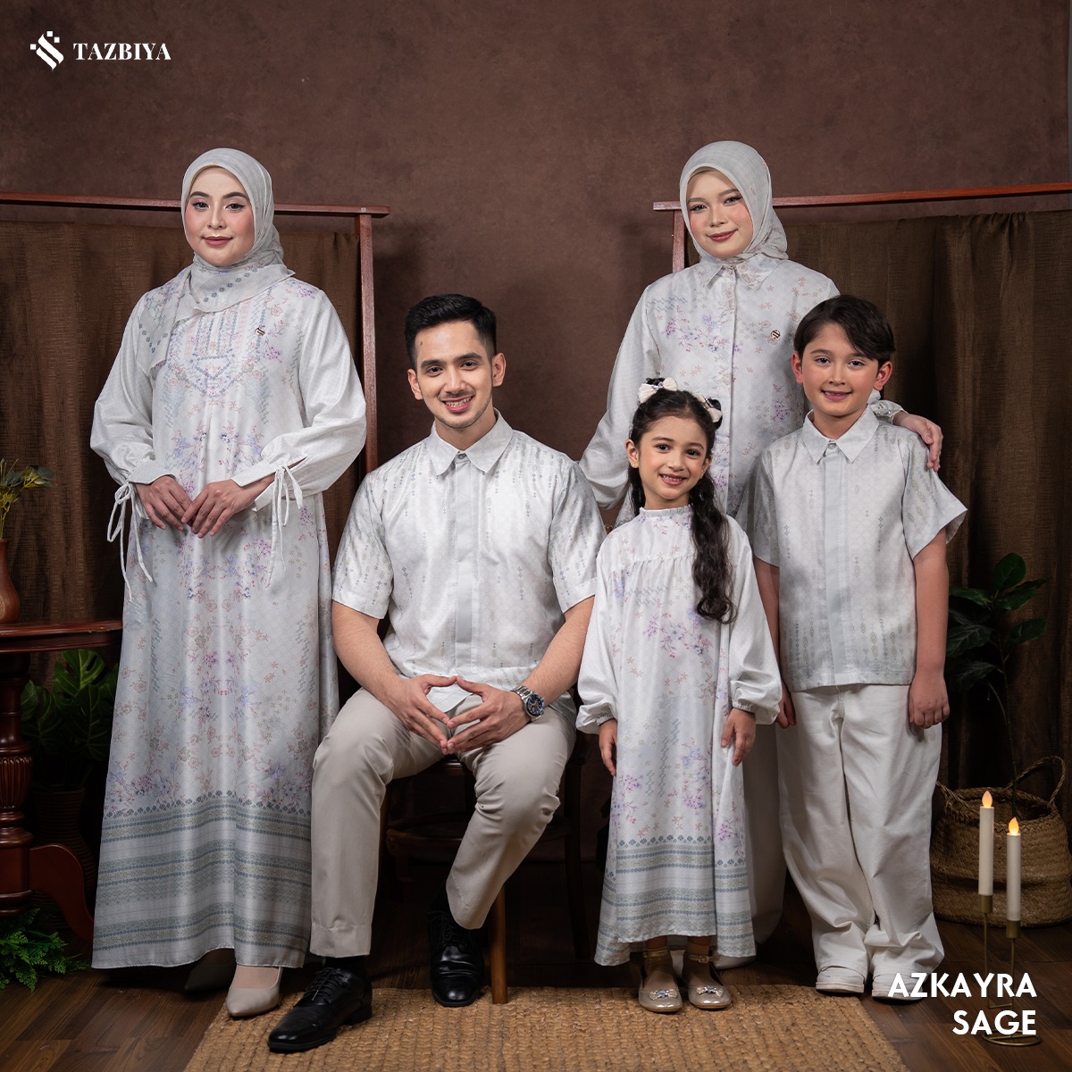 TAZBIYA SARIMBIT AZKAYRA SERIES | Baju Sarimbit Lebaran | Baju Sarimbit | Baju Sarimbit Keluarga | Sarimbit 2025