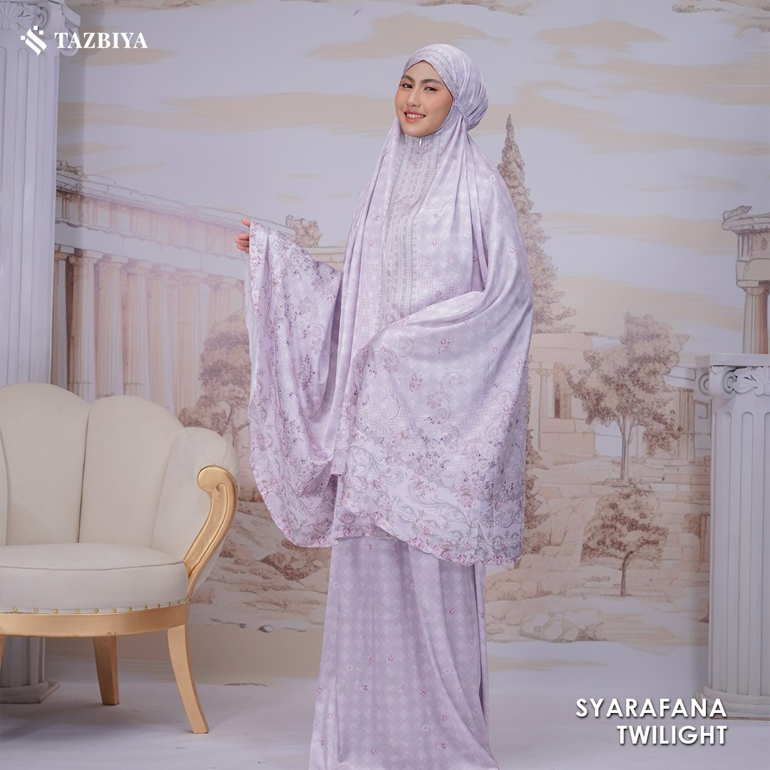TAZBIYA MUKENA SILK PREMIUM SYARAFANA SERIES ALLSIZE