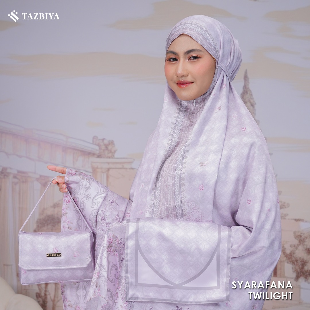 TAZBIYA MUKENA SILK PREMIUM SYARAFANA SERIES ALLSIZE