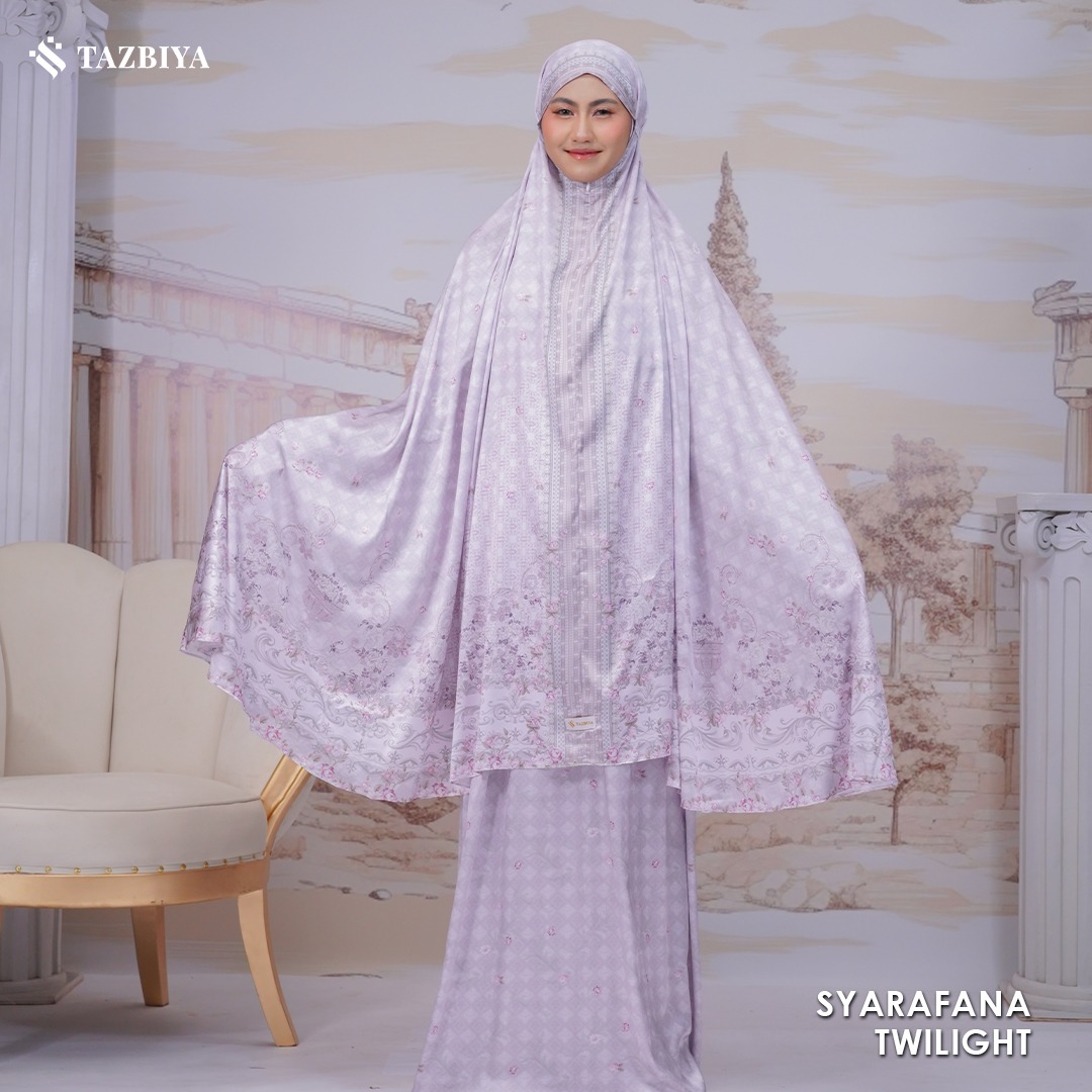 TAZBIYA MUKENA SILK PREMIUM SYARAFANA SERIES ALLSIZE