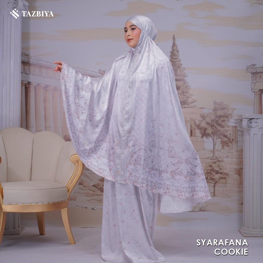 TAZBIYA MUKENA SILK PREMIUM SYARAFANA SERIES ALLSIZE