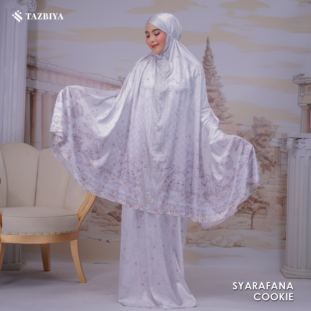 TAZBIYA MUKENA SILK PREMIUM SYARAFANA SERIES ALLSIZE