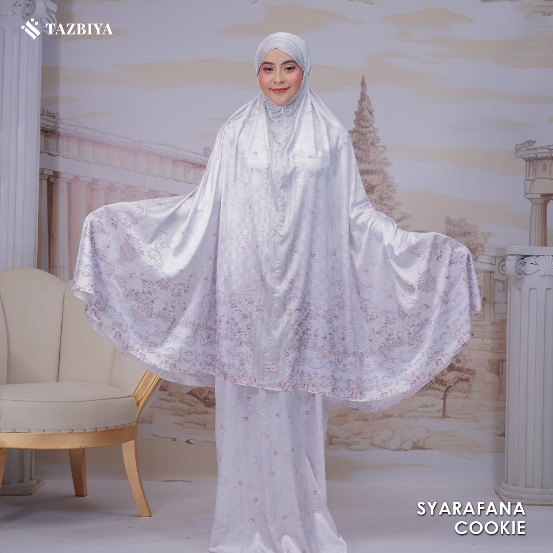 TAZBIYA MUKENA SILK PREMIUM SYARAFANA SERIES ALLSIZE
