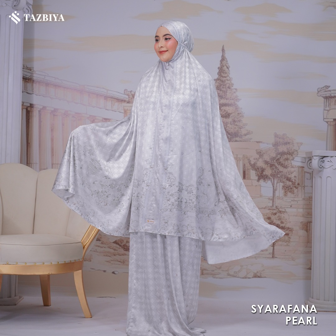 TAZBIYA MUKENA SILK PREMIUM SYARAFANA SERIES ALLSIZE