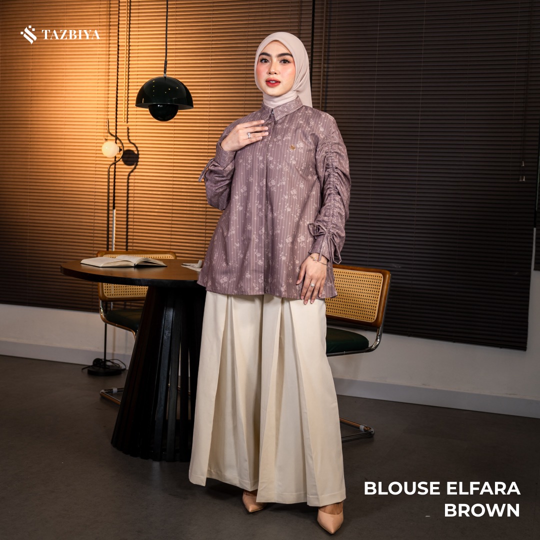 TAZBIYA BLOUSE ELFARA SERIES | BLOUSE PREMIUM | ATASAN WANITA
