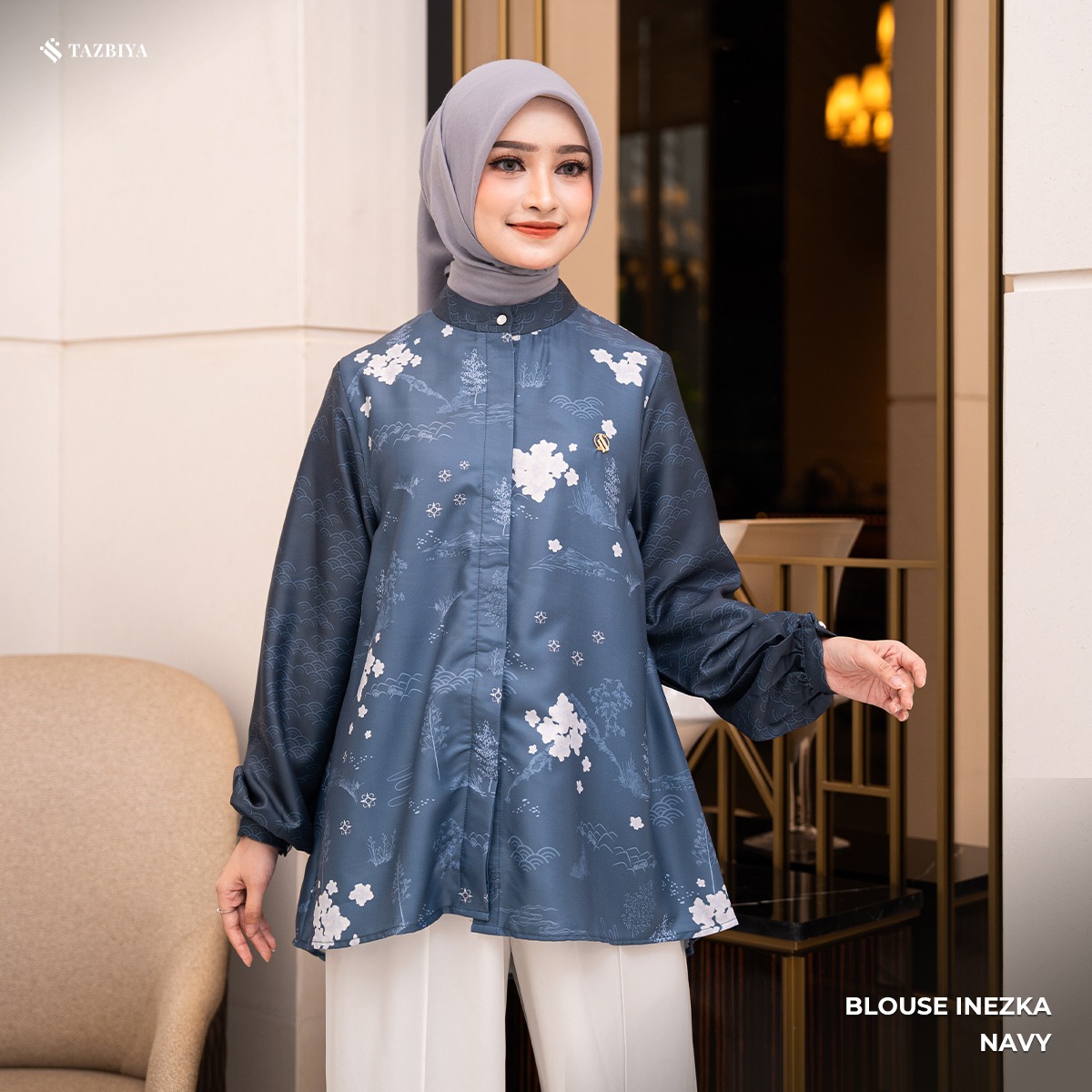 TAZBIYA BLOUSE INEZKA SERIES | BLOUSE PREMIUM | ATASAN WANITA