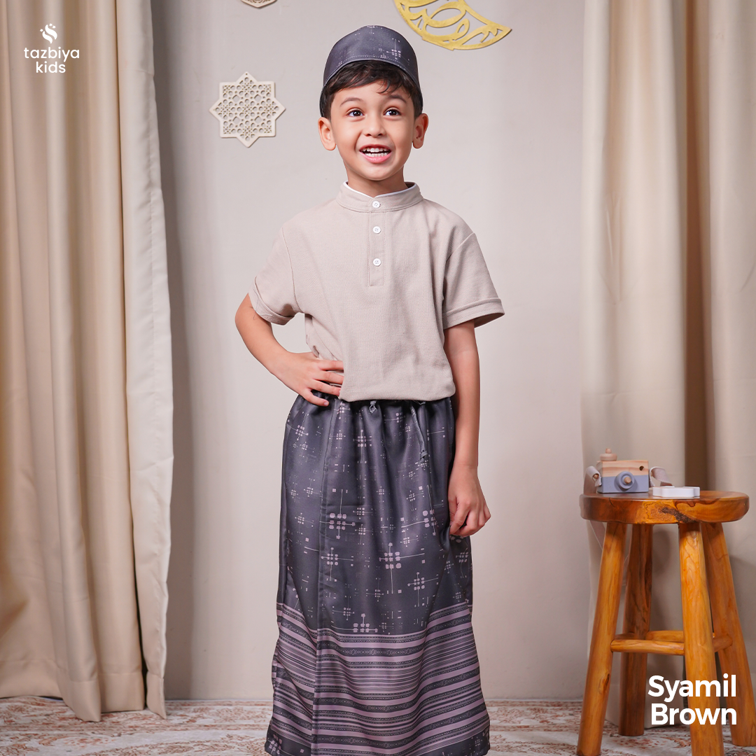 TAZBIYA SARUNG CELANA + PECI ANAK LAKI-LAKI MOTIF | SARUNG CELANA ANAK | SARUNG ANAK TK SD UMUR 1-10 TAHUN
