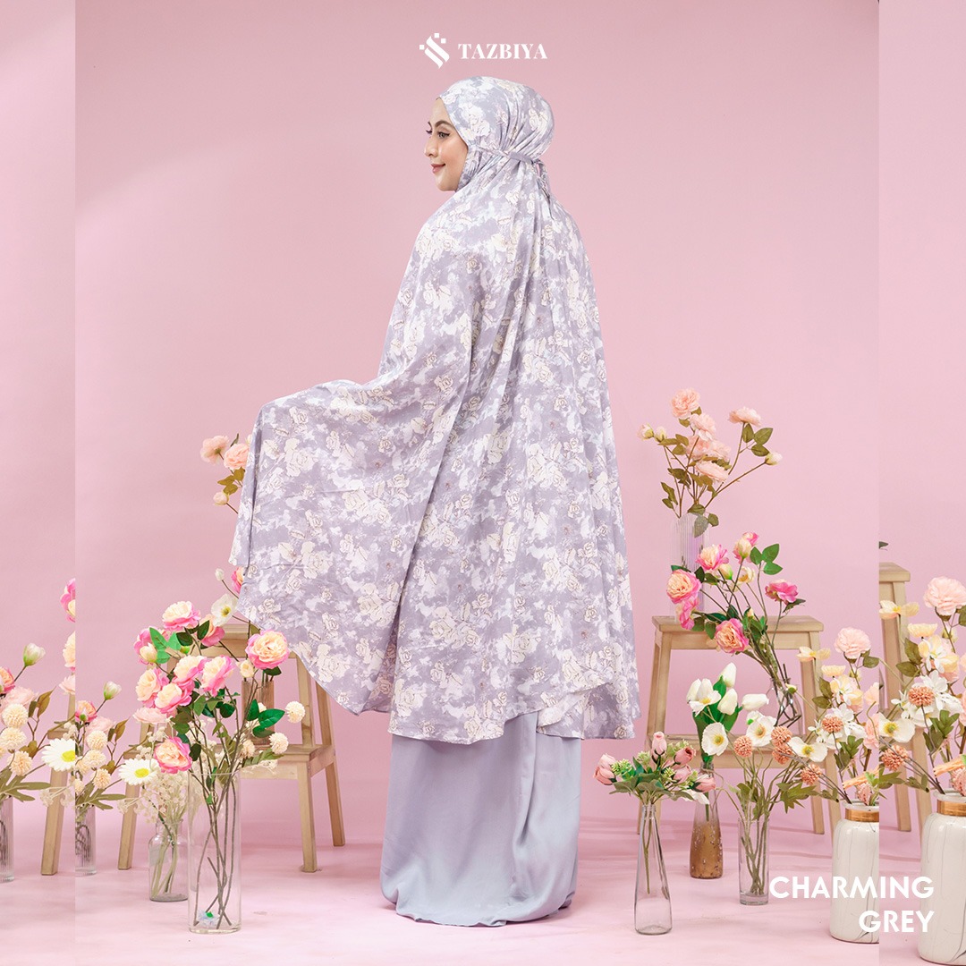 MUKENA TAZBIYA SET SAJADAH 2IN1 CHARMING ROSE SERIES ALLSIZE