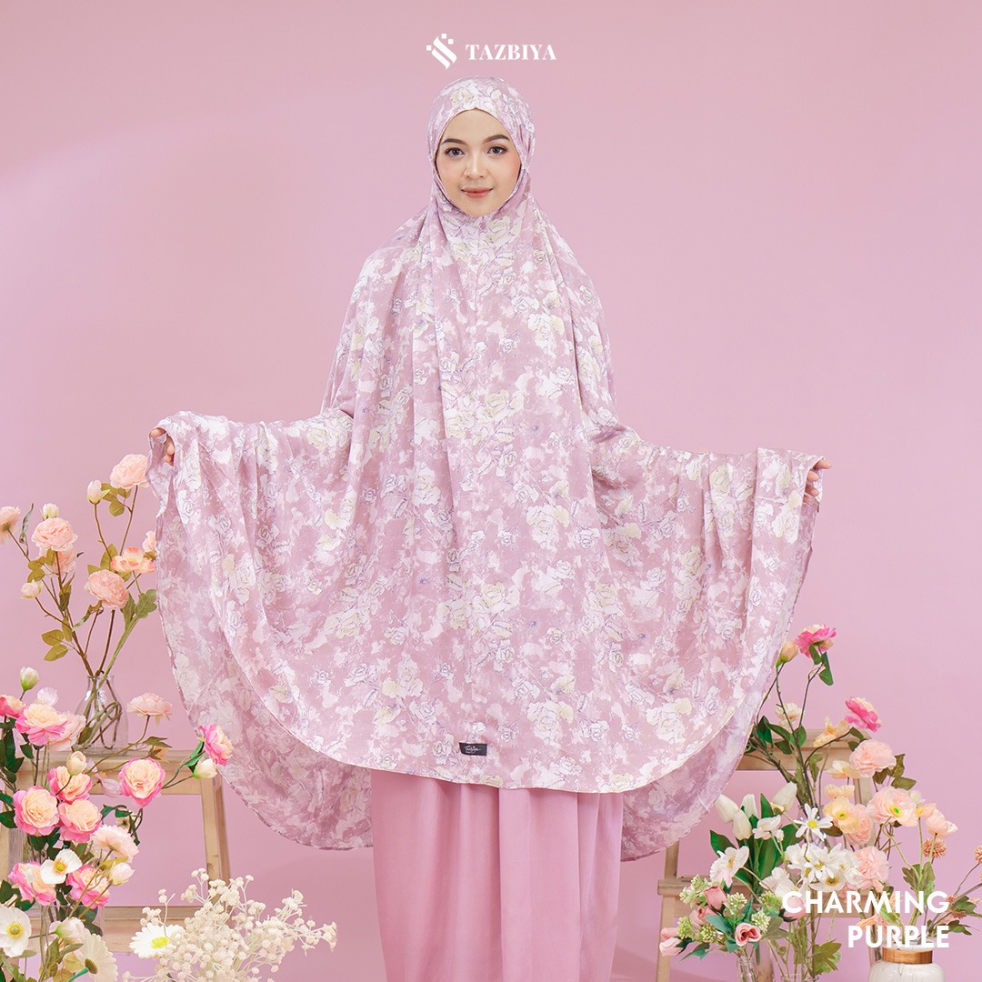 MUKENA TAZBIYA SET SAJADAH 2IN1 CHARMING ROSE SERIES ALLSIZE