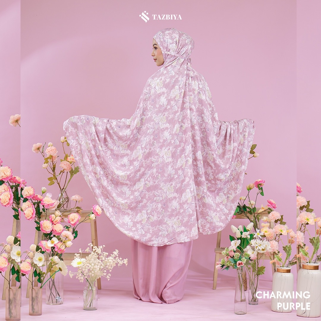 MUKENA TAZBIYA SET SAJADAH 2IN1 CHARMING ROSE SERIES ALLSIZE