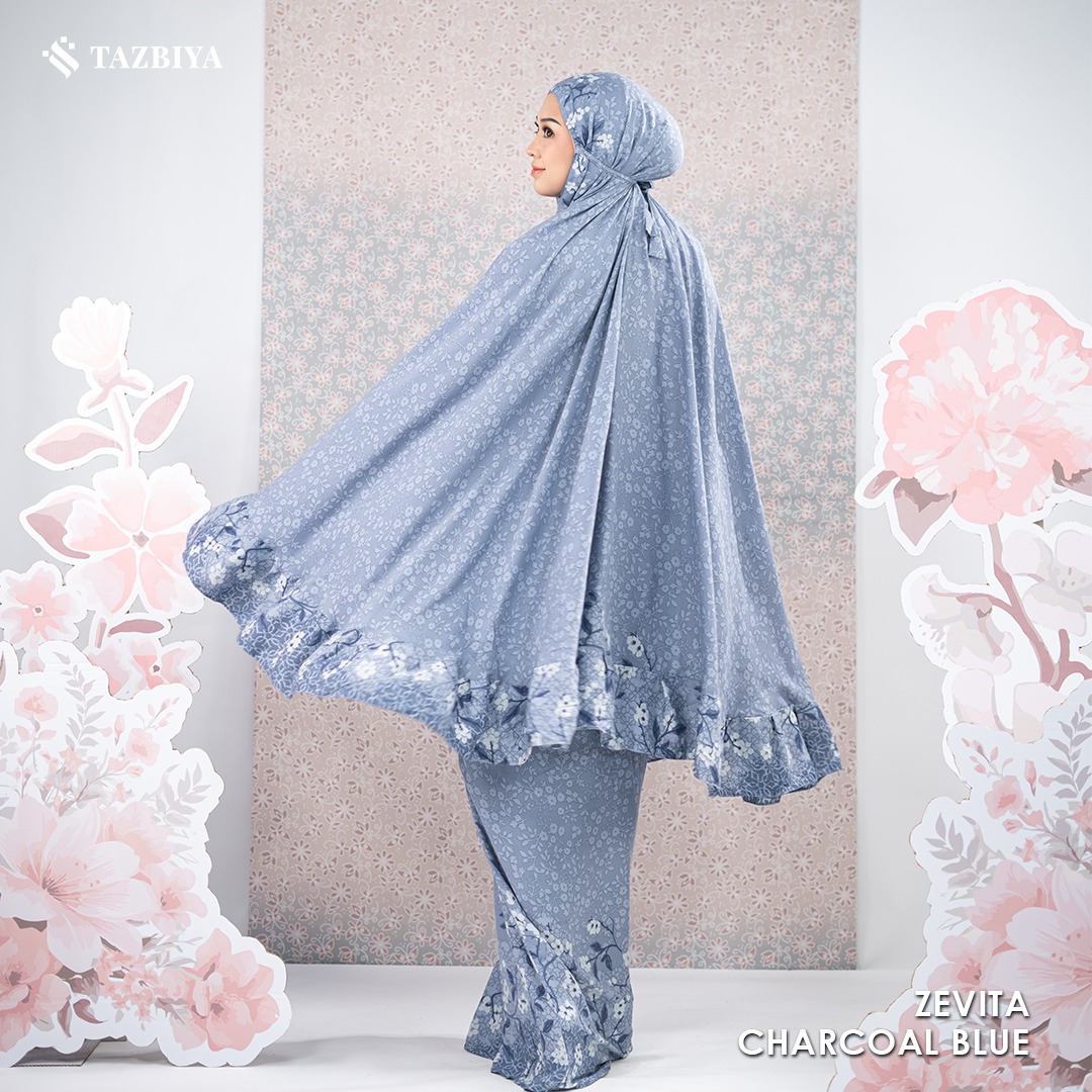 MUKENA TAZBIYA X KEMISO SAJADAH RAYON ZEVITA SERIES ALLSIZE