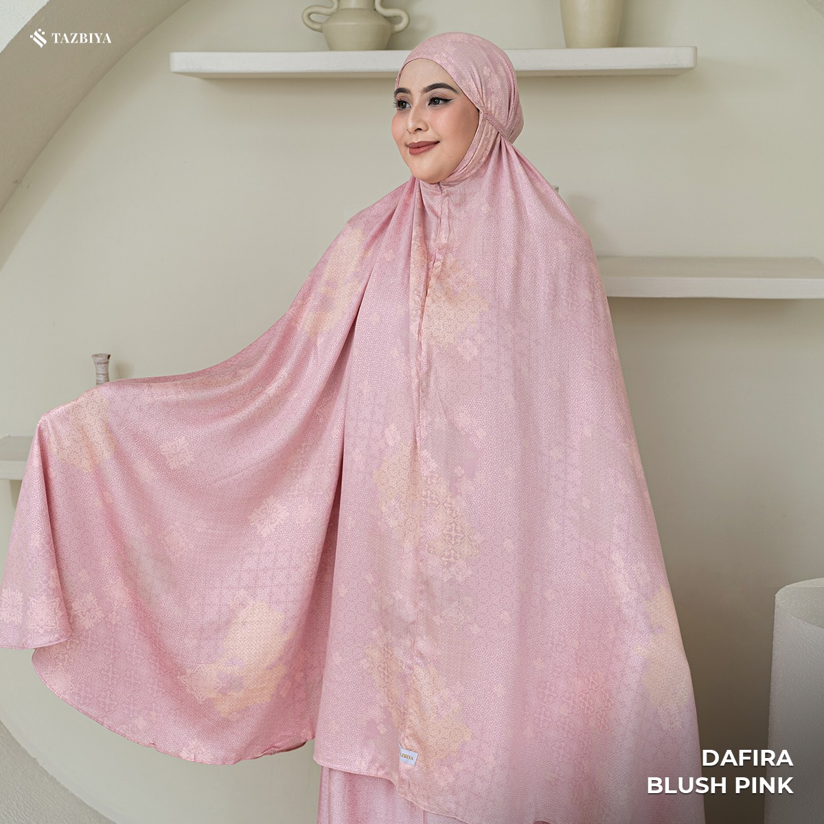 MUKENA TAZBIYA PREMIUM DAFIRA I Mukena Rayon Satin Jumbo Dewasa