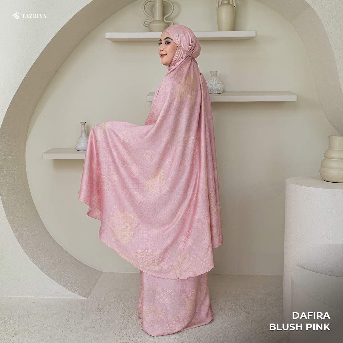 MUKENA TAZBIYA PREMIUM DAFIRA I Mukena Rayon Satin Jumbo Dewasa