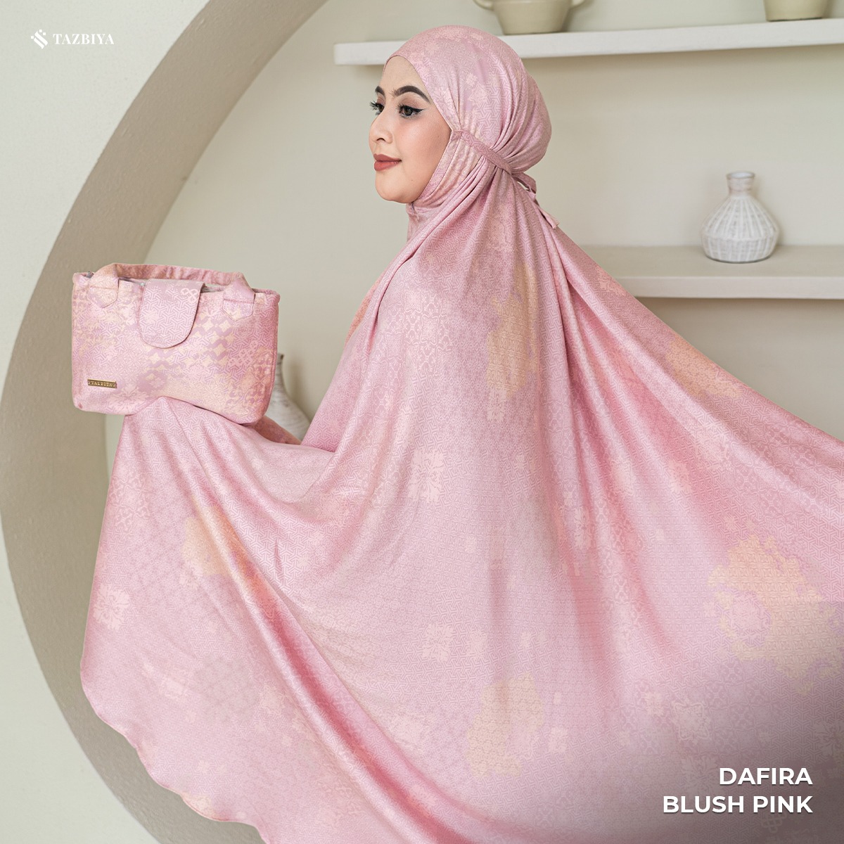 MUKENA TAZBIYA PREMIUM DAFIRA I Mukena Rayon Satin Jumbo Dewasa
