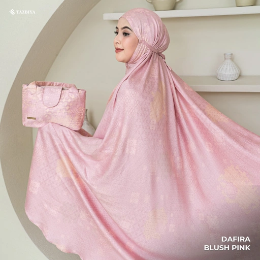 Image of MUKENA TAZBIYA PREMIUM DAFIRA I Mukena Rayon Satin Jumbo Dewasa