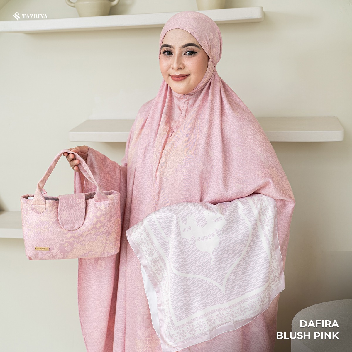 MUKENA TAZBIYA PREMIUM DAFIRA I Mukena Rayon Satin Jumbo Dewasa