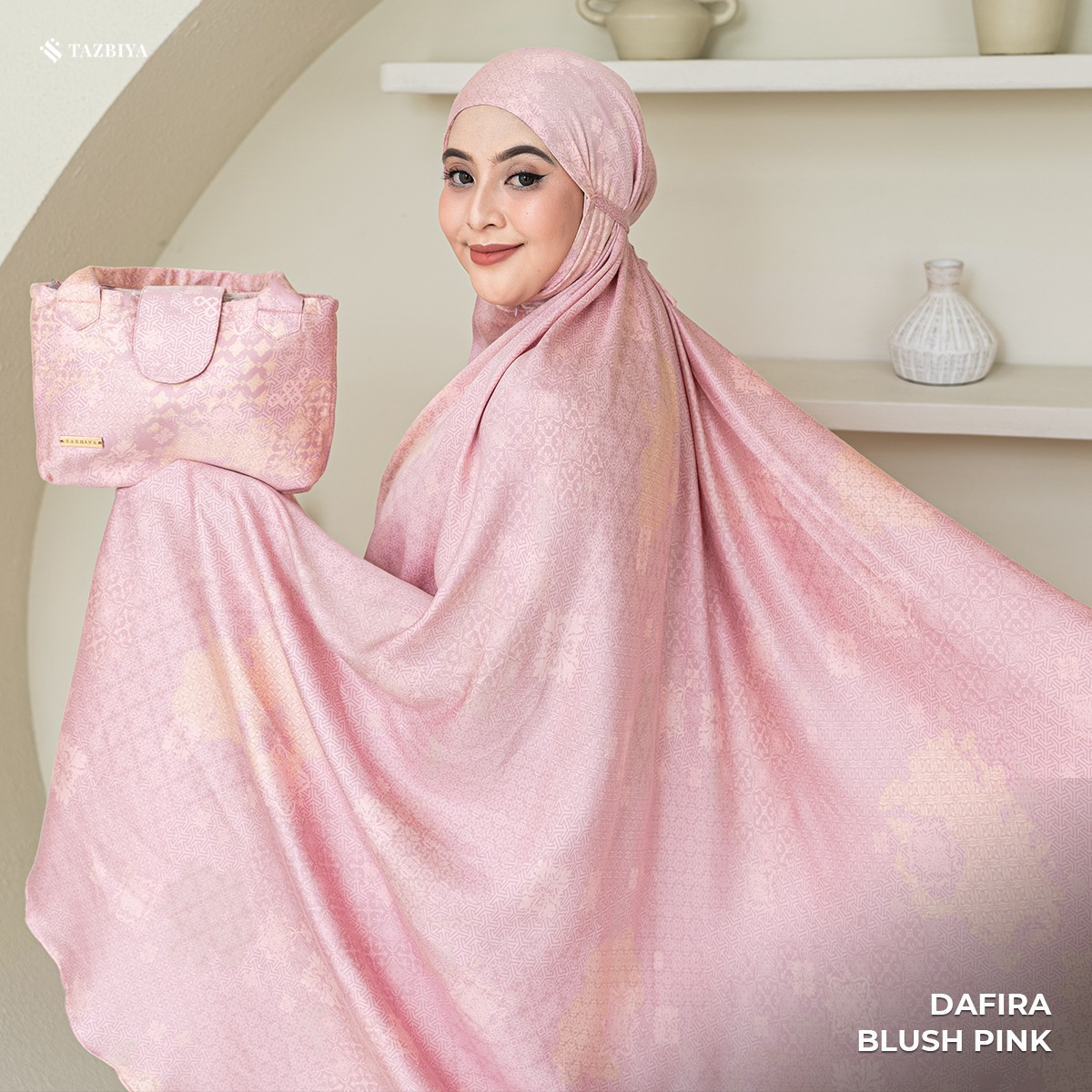 MUKENA TAZBIYA PREMIUM DAFIRA I Mukena Rayon Satin Jumbo Dewasa