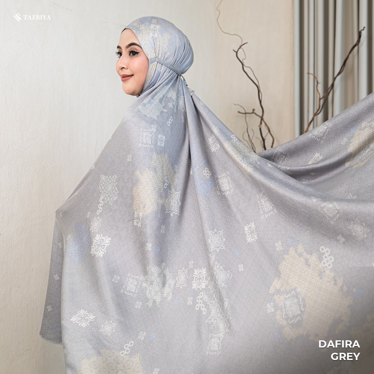 MUKENA TAZBIYA PREMIUM DAFIRA I Mukena Rayon Satin Jumbo Dewasa
