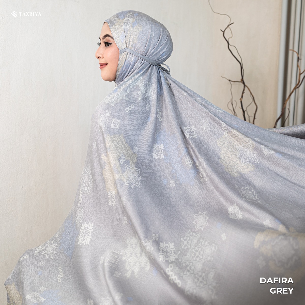 MUKENA TAZBIYA PREMIUM DAFIRA I Mukena Rayon Satin Jumbo Dewasa