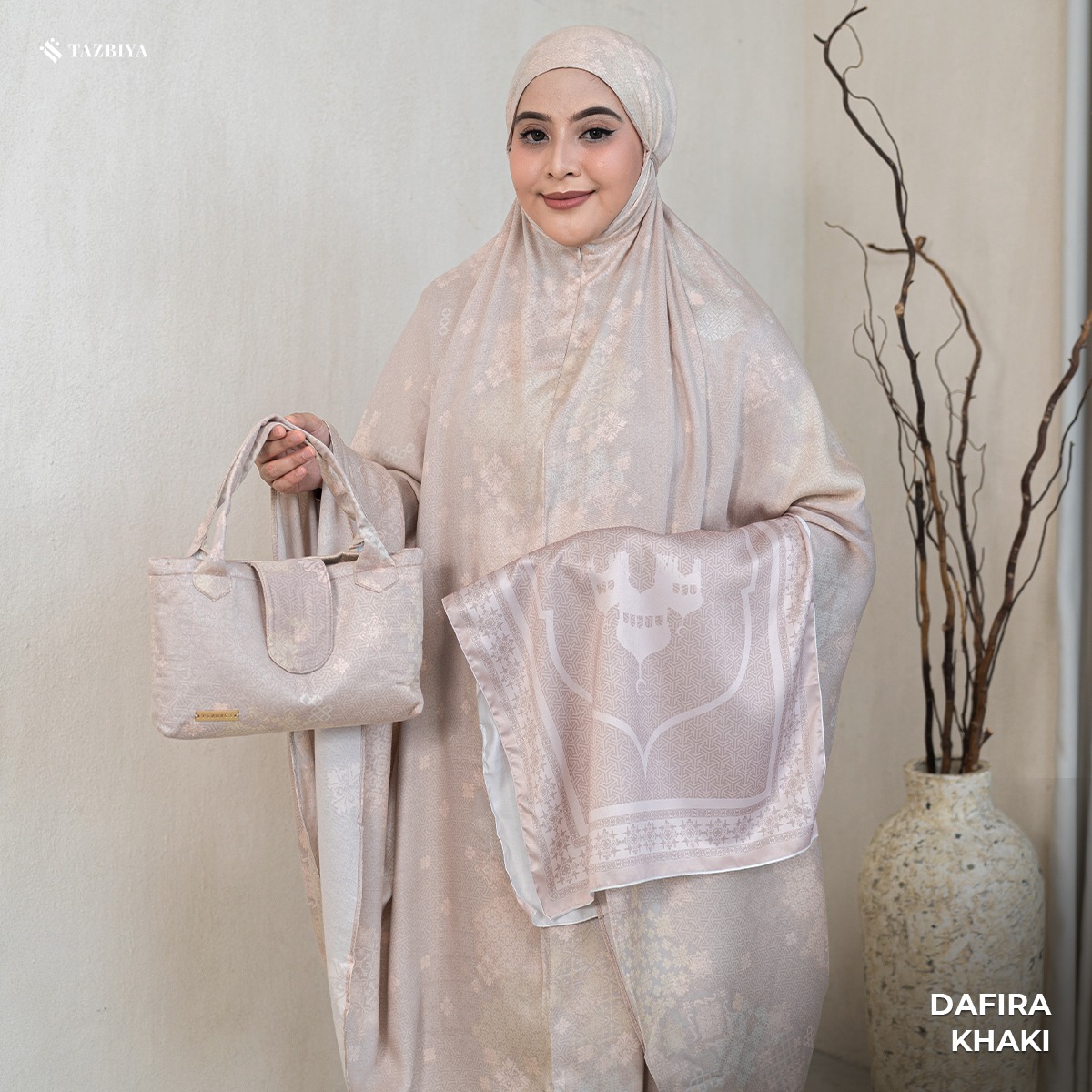 MUKENA TAZBIYA PREMIUM DAFIRA I Mukena Rayon Satin Jumbo Dewasa