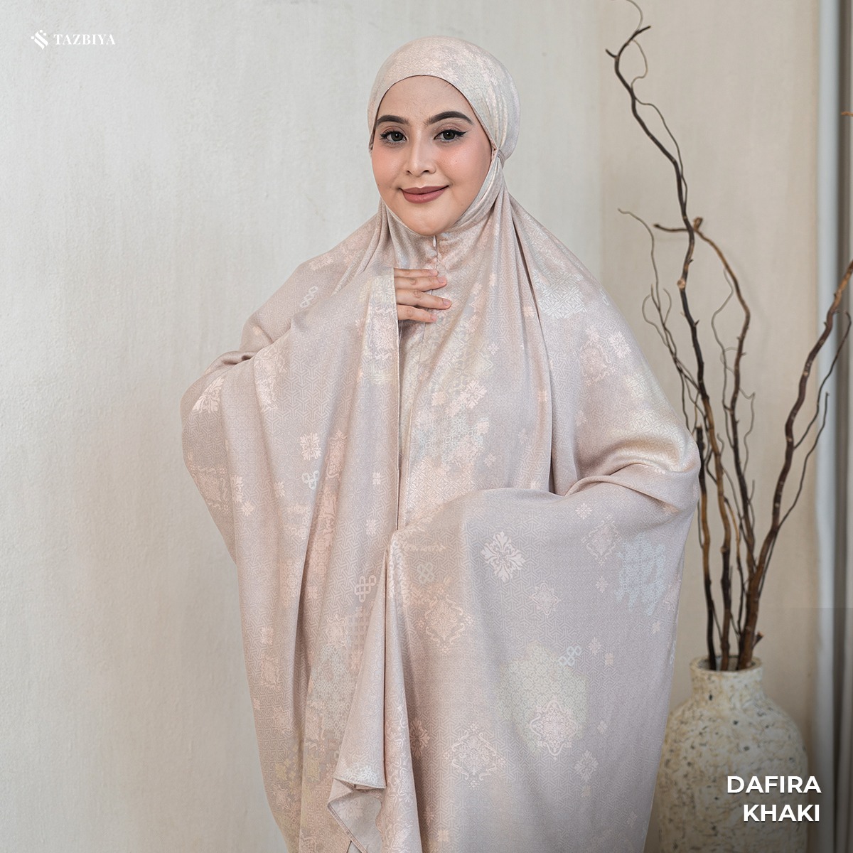 MUKENA TAZBIYA PREMIUM DAFIRA I Mukena Rayon Satin Jumbo Dewasa