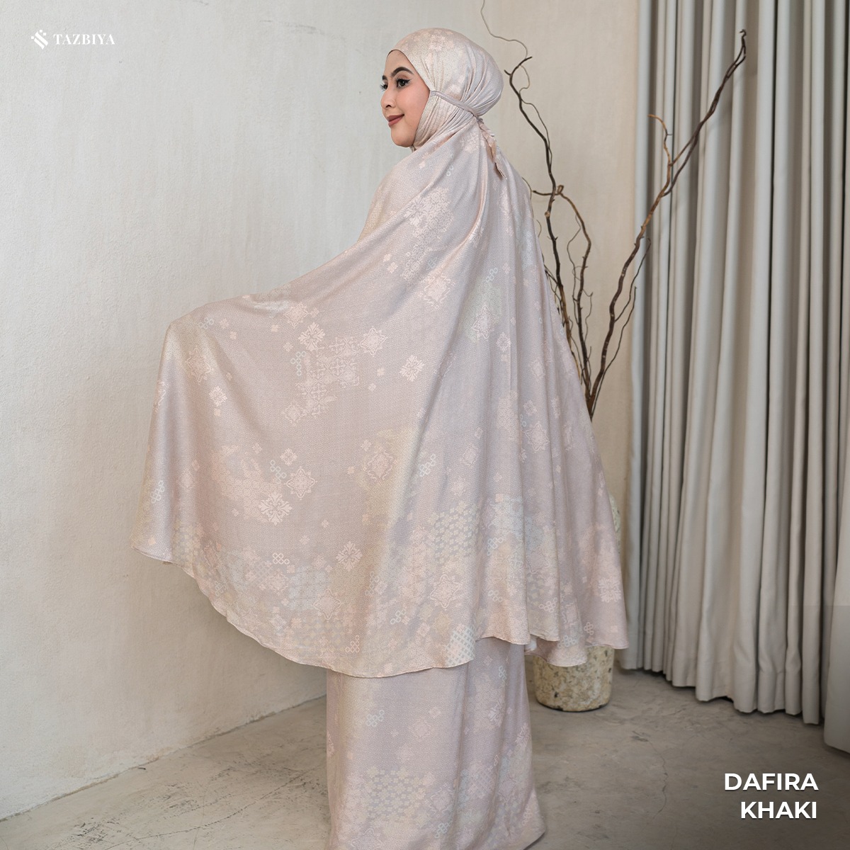MUKENA TAZBIYA PREMIUM DAFIRA I Mukena Rayon Satin Jumbo Dewasa