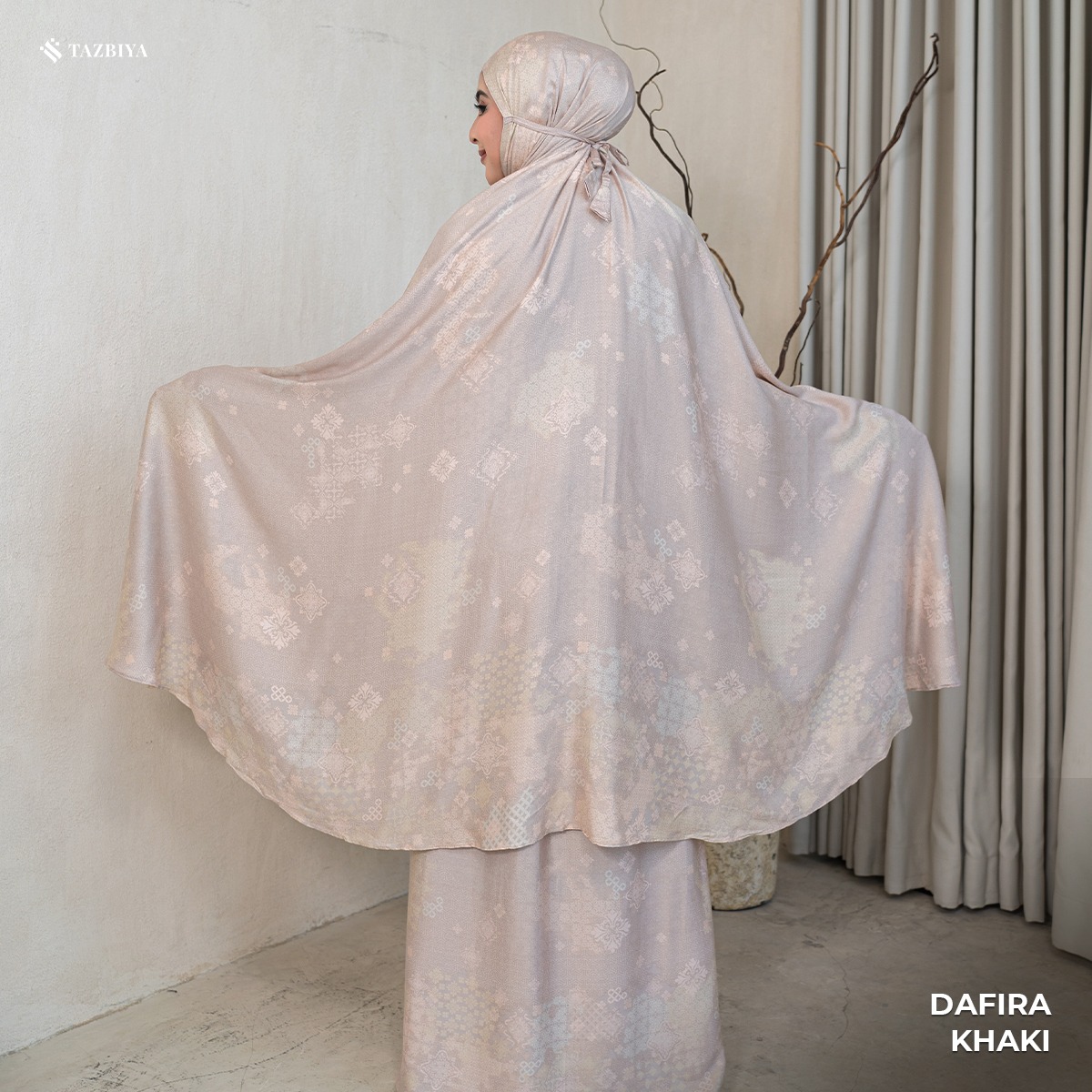 MUKENA TAZBIYA PREMIUM DAFIRA I Mukena Rayon Satin Jumbo Dewasa