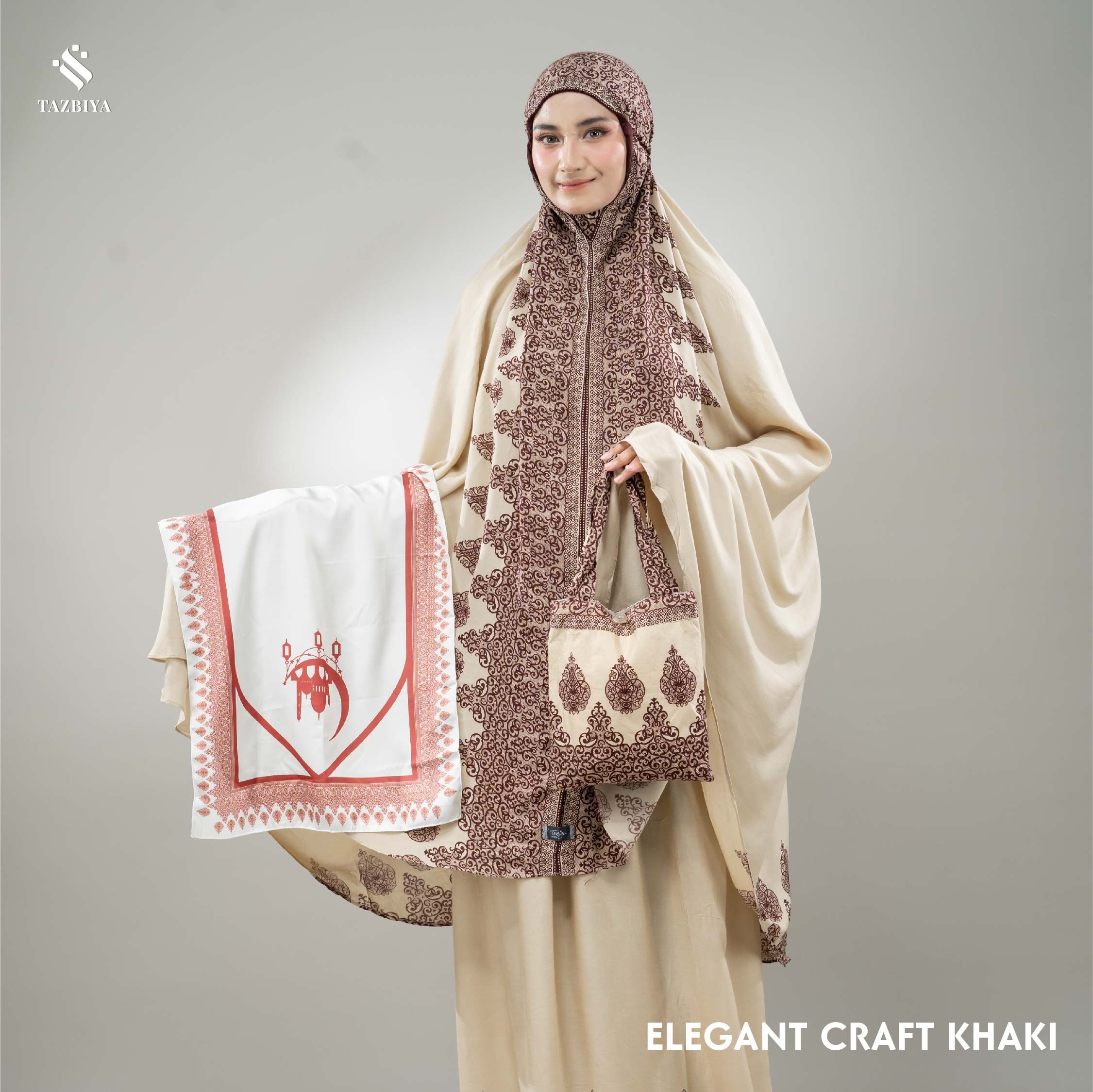 MUKENA SAJADAH TAZBIYA BORDER ELEGANT-CRAFT SERIES ALL SIZE