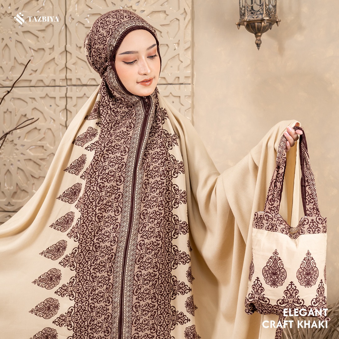 MUKENA SAJADAH TAZBIYA BORDER ELEGANT-CRAFT SERIES ALL SIZE