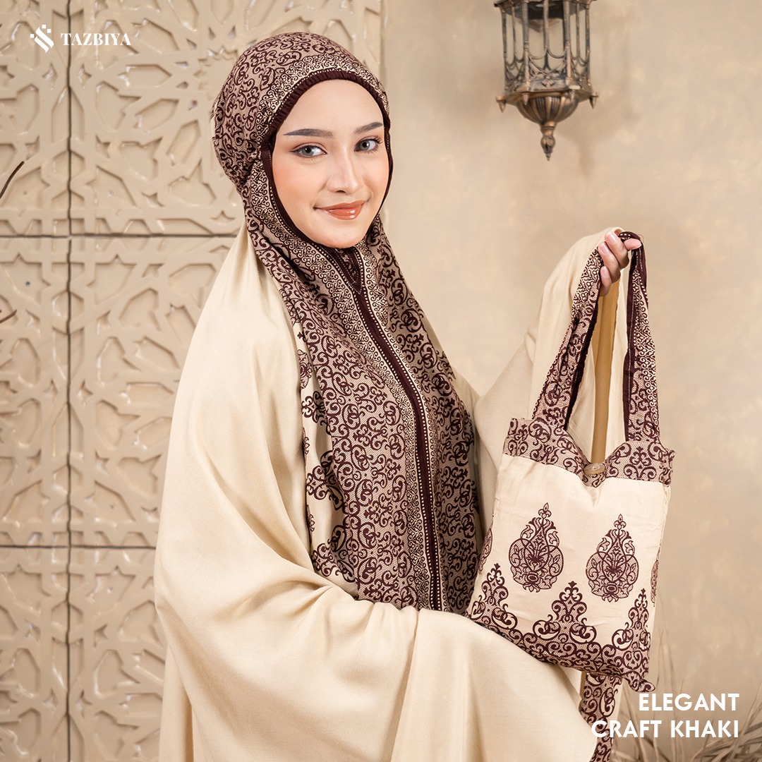 MUKENA SAJADAH TAZBIYA BORDER ELEGANT-CRAFT SERIES ALL SIZE